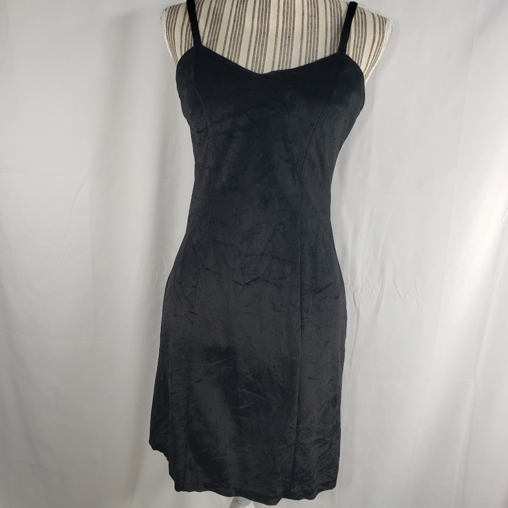 Vintage Avon Fashions Sleeveless Spaghetti Strap Little Black Dress Size 7/9